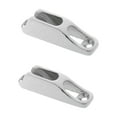 thumbnail image 6 of 2 Pcs Stainless Steel Boat Clam Cleat Rope Parts Sailing Accessories Hardware Inox 65 *18mm ,Convenient to Use, 6 of 6