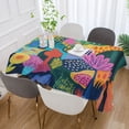 thumbnail image 2 of Yayeee Tablecloths for Rectangular Tables 54 x 54 inch Party Table Cover, Art Plants, 2 of 6