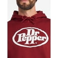 thumbnail image 4 of Dr. Pepper Men's and Big Men's Front Back Graphic Hoodie, Sizes XS-3XL, 4 of 5