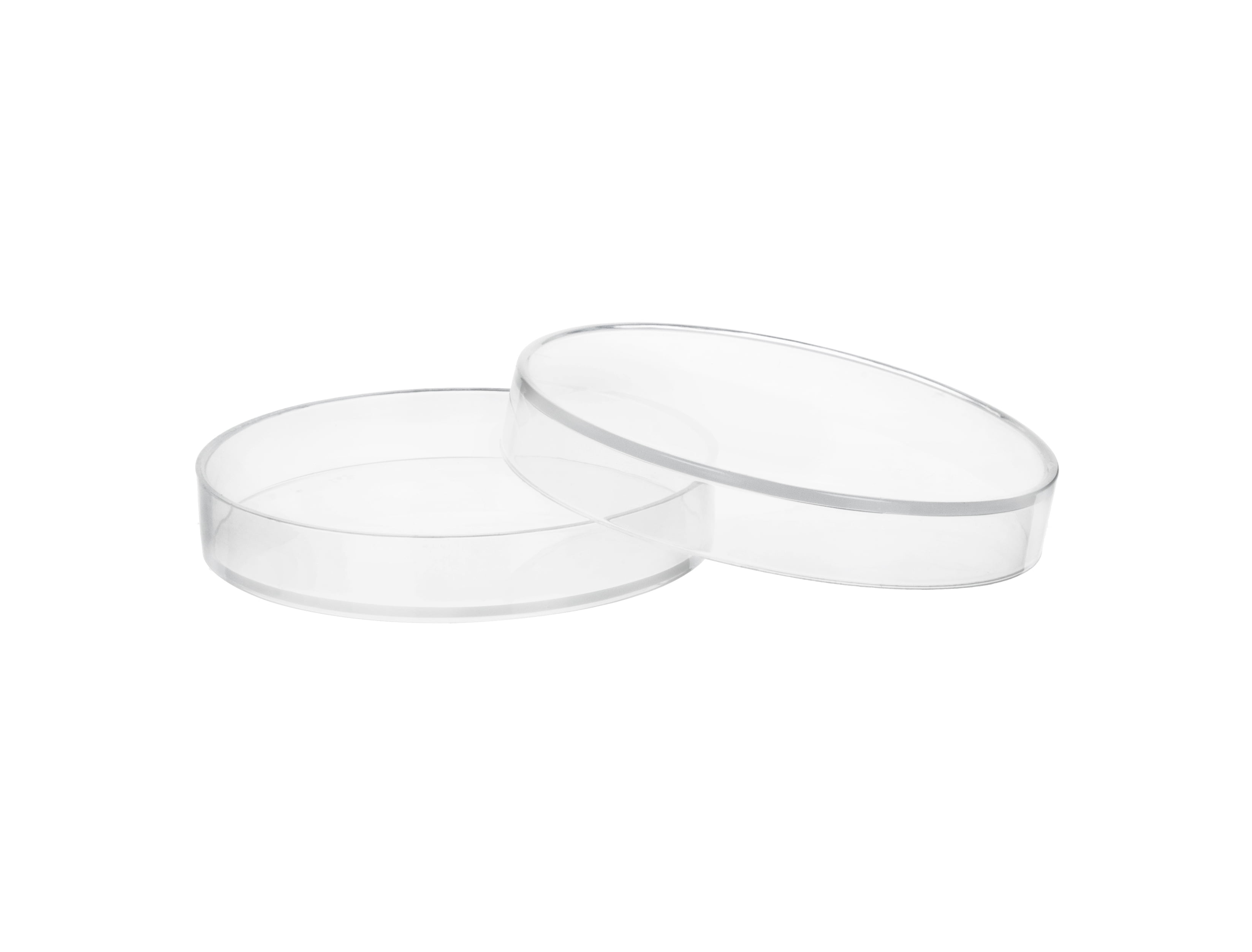 Plastic Petri Dish with Lid 2" Diameter, 0.5" Depth Molded in