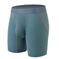thumbnail image 2 of Lovzfmll Men's Underwear, Ice Silk Boxer Briefs, Solid Color Underwear, Breathable Lightweight Comfort Shorts, 2 of 5