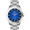 Silver/Diamond Blue Dial, variant on George Men's Genuine Diamond Wristwatch