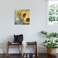 thumbnail image 2 of Art.com Sunflowers in Watercolor I Stretched Canvas Print Wall Art, 24" x 24", 2 of 3
