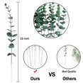 thumbnail image 2 of Viworld 12 Pcs Artificial Eucalyptus Stems Faux Eucalyptus Leaves Stems 15 inch Fake Eucalyptus Branches for Wedding Bouquet Home Decor, 2 of 7
