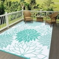 thumbnail image 6 of Ileading Outdoor Rugs for Patios Clearance 6'x9' Waterproof Patio Mat Plastic Straw Rug Reversible RV Camping Tent Rug Outside Area Rug for RV, Patios,Deck, Beach,Balcony, Camping, 6 of 11