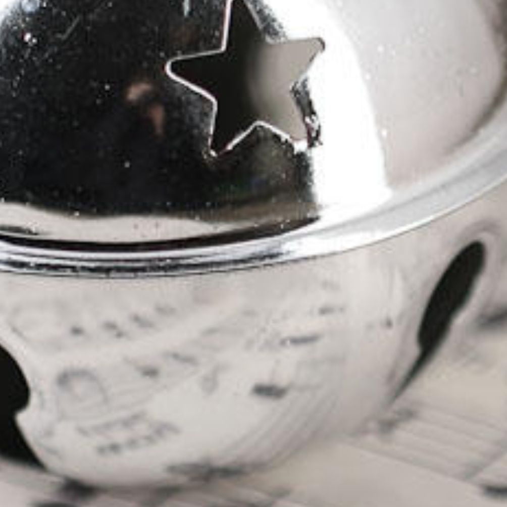12pc Silver Sleigh Bell Set - for Christmas and Winter Decor - Factory Direct Craft