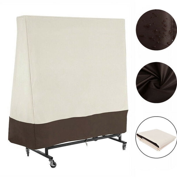 Cubierta de mesa de ping pong, cubierta de mesa de tenis de mesa plegable resistente al agua para exteriores e interiores
