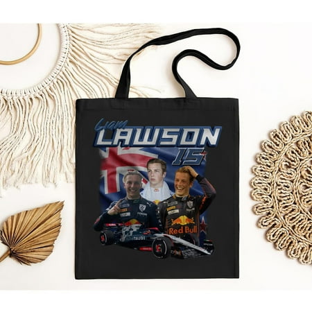 vintage Liam Lawson AlphaTauri Formula One Racing Vintage 90s Bootleg Tote Bag  Ra-TH22936