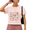 2-Pink, variant on Giffimy Women's White Books Are My Love Language Book Lover Doodle Graphic Short Sleeve Crop T-Shirt XS-XL Crewneck Top
