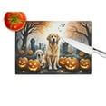 thumbnail image 4 of Golden Retriever Spooky Halloween Glass Cutting Board Large 12 in x 15 in, 4 of 5