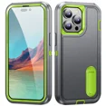 thumbnail image 1 of Case For iPhone 16 15 14 13 12 11 Pro Max XS XR 8 Plus Heavy Duty Shockproof Anti-Scratch Rugged Protective with Kickstand Cover Gary Light Green iPhone 12, 1 of 6