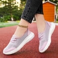 thumbnail image 6 of Domuza Orthopedic Shoes for Women New Breathable Sneaker Comfortable Non Slip on Sneakers Lightweight Arch Support Soft Foam Cushion Pink 9（EU-42）, 6 of 7