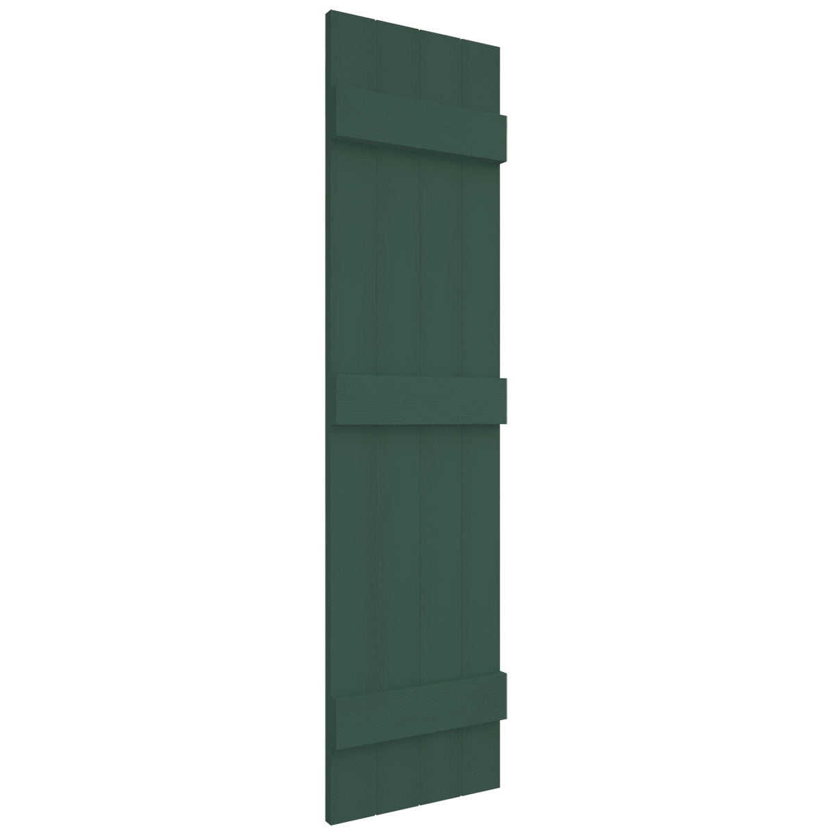 14"W x 59"H Mid-America Vinyl, Standard Size Four Board Joined Shutters, w/Installation Shutter-Lok's & Matching Screws, 028 - Forest Green