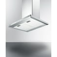 thumbnail image 2 of 24" wide European style convertible wall-mount range hood in stainless steel, 2 of 5