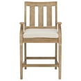 thumbnail image 4 of SAFAVIEH Couture San Salvador Mid-Back Outdoor Counter Stool - Set of 2, Natural/White, 4 of 11