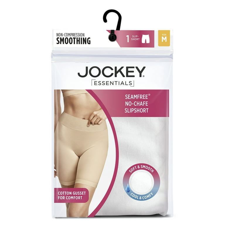 Jockey® Essentials Women's Seamfree® No Chafe Slipshort, Cooling Shapewear,  Body Slimming Shorts, Under Dress Smoothing, Sizes Small, Medium, Large,  Extra Large, 2XL, 3XL, 4XL, 5XL, 5361 