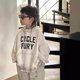 thumbnail image 4 of Ropa para niños Sudadera con capucha para niños Otoño 2024 Nueva camisa informal con capucha suelta Color sólido Manga larga Letra Sudadera con capucha simple para niños, 4 of 5