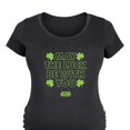 thumbnail image 3 of Star Wars - St. Patrick's Day May Luck Be With You - Maternity Scoop Neck Graphic T-Shirt, 3 of 5