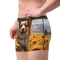 thumbnail image 2 of Yiaed Cute Corgi Sunflower Print Men's Soft Cotton Boxer Shorts Breathable Boxers Underwear Moisture-Wicking Underwear Stretch Boxer Briefs for Man-XX-Large, 2 of 5