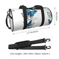 thumbnail image 2 of Fuzoiu Blue Flying Butterflies Print Travel Bag, Large Capacity Travel Bag, Sports Gym Bag, Travel Duffel Bag, Weekender Overnight Bag for Women and Man, 2 of 6