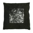 thumbnail image 3 of SAFAVIEH Sonoma Metallic Cowhide 20" x 20" Geometric Pillow, Black/Silver, 3 of 4