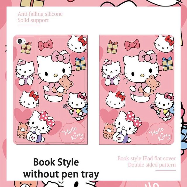 Sanrio-funda de Hello Kitty para iPad Pro 11, 2022, 10,9, 2018, 10,5 pulgadas, Mini 4, 5, 7,9, 6, 8,3, Air 3, 4, 5, bonita funda suave anticaída