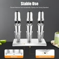 thumbnail image 5 of Electric Milkshake Maker,  Stainless Steel Milk Shake Machine Drink Mixer Adjustable Speed Malt Maker Machine Smoothie Milk Foam Tea Mixer Blender + cups (3 Head), 5 of 14