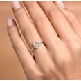 thumbnail image 4 of vylahjewellery Classic 1.50 CT Moissanite Diamond Oval Cut Ring 10K White Gold Engagement Gift Ring for Her, 4 of 5