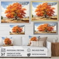 thumbnail image 4 of Designart "Golden Canopy Red Oak Tree Majesty I" Floral Floater Framed Wall Art Print, 4 of 7