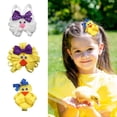 thumbnail image 4 of Easter Bunnies/Chicken Fabric Hair Clip Lovely Hair Accessories Fabric Barrette for Festival Theme Event School Kids Hairpin, 4 of 9