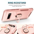 thumbnail image 3 of Samsung Galaxy S10 Case, Dteck Hybrid Rugged Shockproof Case with Ring Holder Kickstand, Compatible with Magnet Car Mount, Support Wireless Charging For Samsung Galaxy S10,Rosegold, 3 of 7