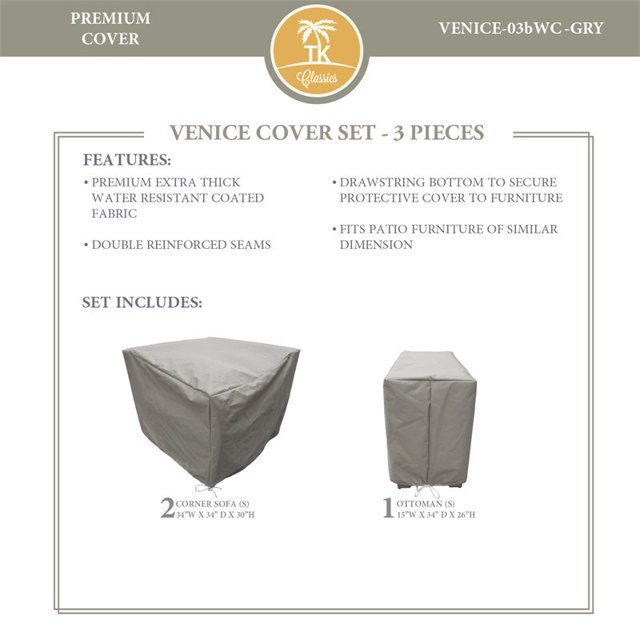 Housse de Protection VENICE-03b en Gris