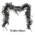 thumbnail image 3 of Neoyler Christmas Garland Artificial Rattan Leaf Vine Hanging Decoration Rustic Foliage Accent for Indoor Mantel Door Wedding Holiday Party Long Lasting Realistic Easy to Install Black 7.9x5.9x1.2in, 3 of 8