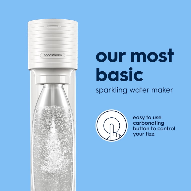 SodaStream Gaia Sparkling Water Maker, White, Includes CO2