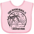 thumbnail image 3 of Inktastic Summer Vacation Mode Fort Myers Beach Florida Boys or Girls Baby Bib, 3 of 4