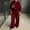 Set-A61Red, variant on Gamivast Men's Oversized 2 Piece Set Solid Crewneck Sweatshirt and Wide Leg Pants Soft Lounge Outfit for Casual Daily Streetwear Hip Hop Dance Suits