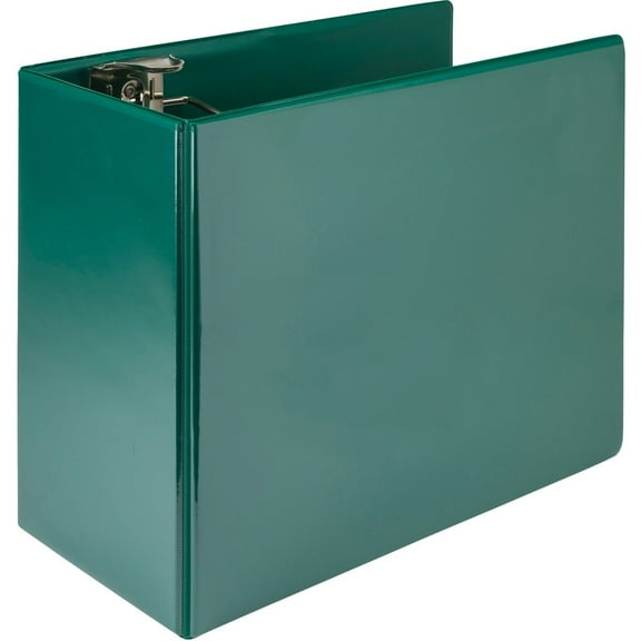 Samsill Nonstick 6" Locking D-Ring View Binder - 6" Binder Capacity - 1225 Sheet Capacity - 3 x D-Ring Fastener(s) - 2 Internal Pocket(s) - Green - 2. | Bundle of 2 Each