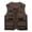 A-Coffee, variant on Wyobmus Mens Fishing Hunting Vest Lightweight Outdoor Full Zip Travel Utility Vest V Neck Work Jacket with Multi Pocket B-Orange