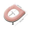 thumbnail image 3 of Qiweii Thickened Winter Warm Toilet Seat with Handle, Full-Coverage Removable Waterproof Toilet Seat, Household Comfort Seat, 3 of 6