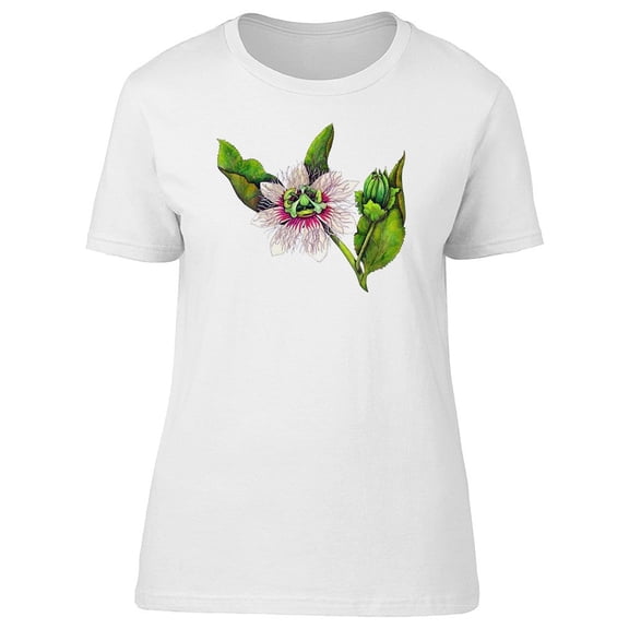 Beautiful Passiflora Flower Tee Women's -Image by Shutterstock