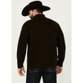 thumbnail image 4 of Brothers And Sons Men's Merino Donegal Button Down Mock Neck Sweater Dark Brown Medium  US, 4 of 4