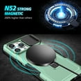 thumbnail image 4 of Dteck Magnetic Ring for iPhone 15 Pro Max Case with Invisible Stand, Compatible with MagSafe, Military Grade Drop Protection Heavy Duty Shockproof Bumper Protective Case,Light Green, 4 of 10