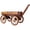 Brown + wooden cart, variant on Rustic Wooden Wagon Planter With 4 Wheels Indoor Outdoor Garden Decor Brown