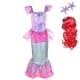 thumbnail image 2 of Dressy Daisy - Disfraz de princesa sirena para niñas pequeñas, disfraz de cuento de hadas, Dressy Daisy Dressy Daisy, 2 of 2