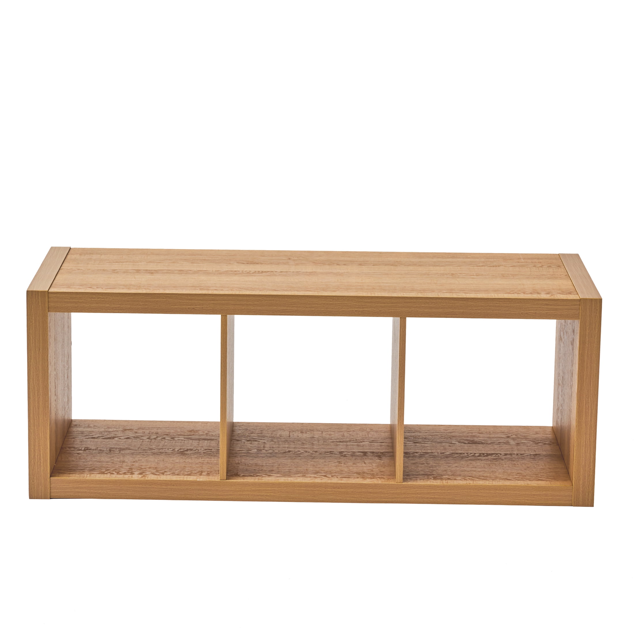 Better Homes & Gardens 3 Cube Storage Organizer, Light Honey