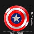 thumbnail image 3 of Réplica 1:1 a tamaño real del Cosplay de Metal Shield del Capitán América, 3 of 5