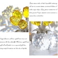 thumbnail image 3 of Ornalrist Crystal Yellow Rose Flower Collectible Figurine, Rose Bouquet Floral Romantic Gifts for Wife, Mom, Women on Mother's Day Valentine's Day Wedding Anniversary (5.11'' Gift Boxed), 3 of 12