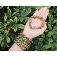 thumbnail image 2 of Unakite Tumbled Gemstone Crystal Bracelet 6-8 mm stones (Stretchy - US Seller), 2 of 7