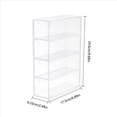 thumbnail image 4 of 3X Caja de Almacenamiento de Gafas de 4 , Organizador de Gafas Grande, Soporte de Exhibición Apilable Multifuncional, Cosméticos Reutilizables, 4 of 5