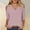 Pink, variant on Abtuhar Women's Shirts,Women's Fashionable Solid Color T-shirt 3/4 Sleeve Shirt V-neck Casual Top